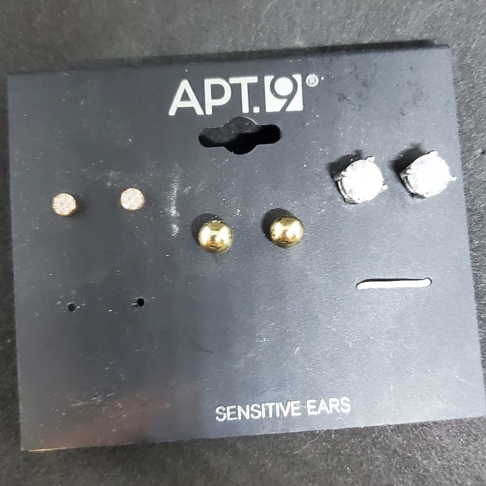 Apt. 9 3 Pairs of Earrings
